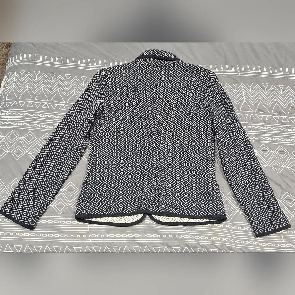 Pendleton Geometric Navy And White Blazer Size Small - Picture 7 of 7